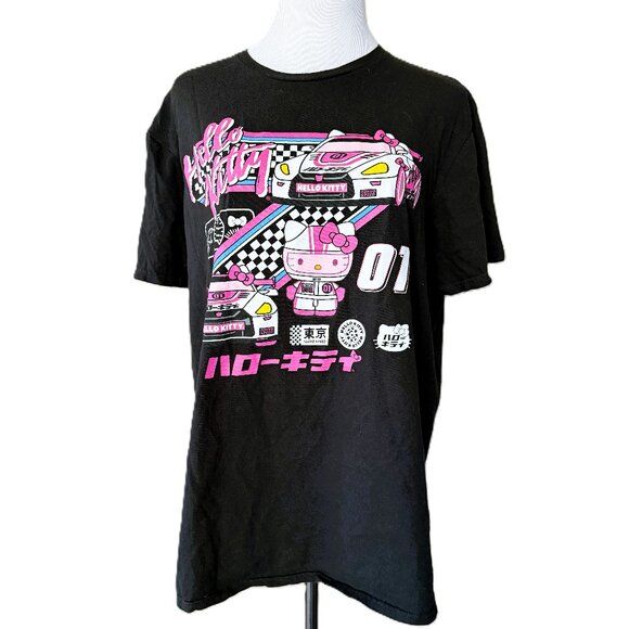 Sanrio Hybrid T-Shirt Size Large Hello Kitty Racing Racecar Tokyo Speed - Picture 1 of 8